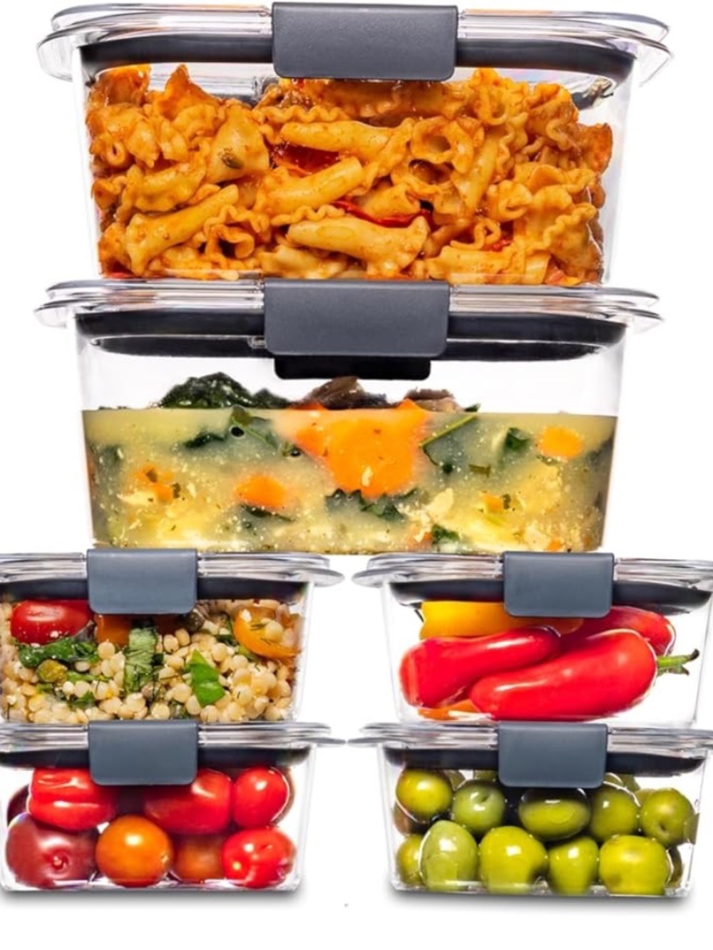 NEW Rubbermaid Brilliance BPA-Free Food Storage Containers, 24-Piece Set